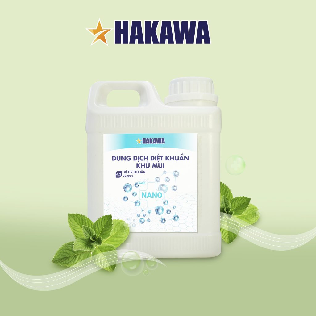  DUNG DỊCH DIỆT KHUẨN KHỬ MÙI NANO 1 lít HAKAWA